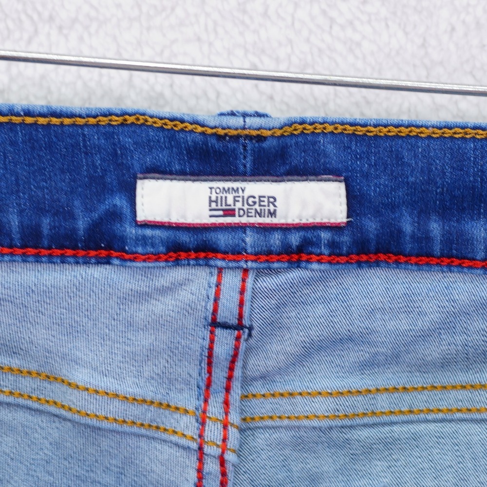 Tommy Hilfiger Denim High Rise Curvy Skinny Jeans -10- 32 / 28 Zip Up Ankle - Picture 9 of 12